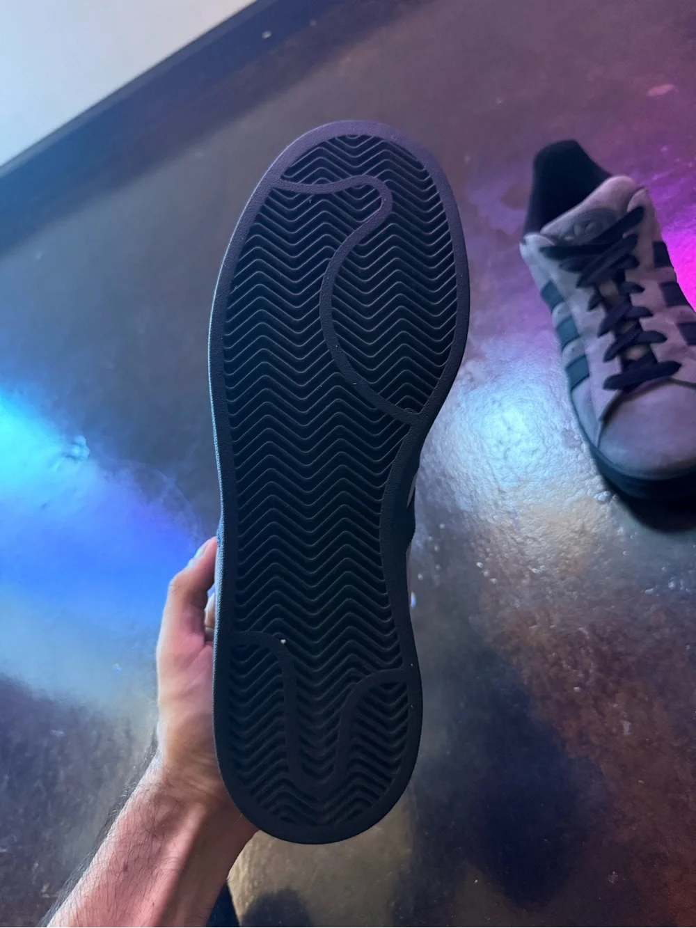 adidas Originals Grey and Black Suede Sneakers